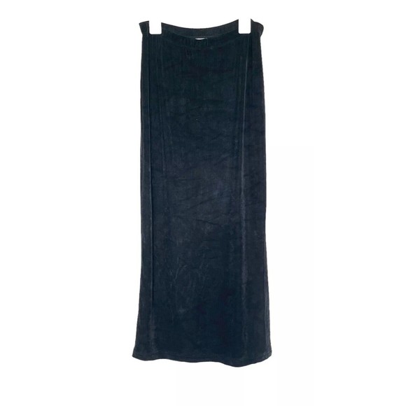 Limited Womens Skirt Maxi Black Slit Size Small Stretch Long Pencil Y2k - Picture 6 of 10